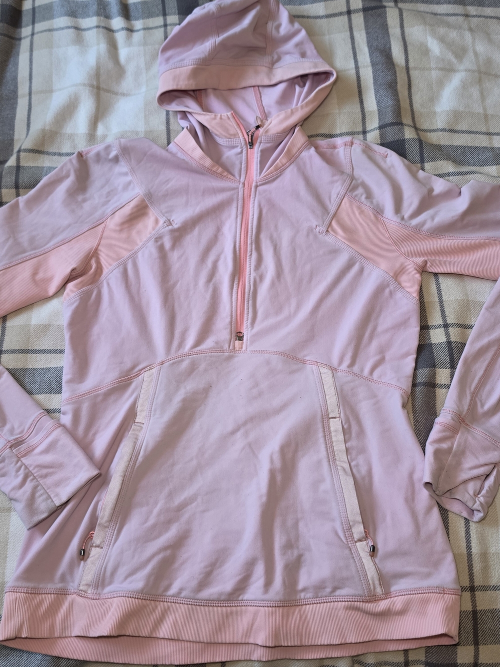 lululemon athletica Light Pink Half-Zip Hoodie